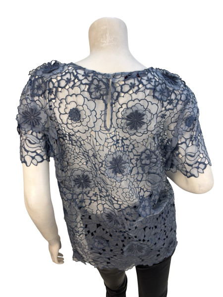 Stella McCartney Floral Lace Short Sleeve Top