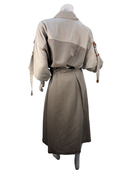 Loewe Brown Button Up Dress