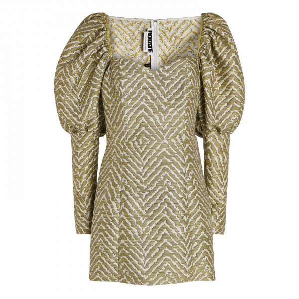 ROTATE Birger Christensen Oksana Jacquard Mini Dress