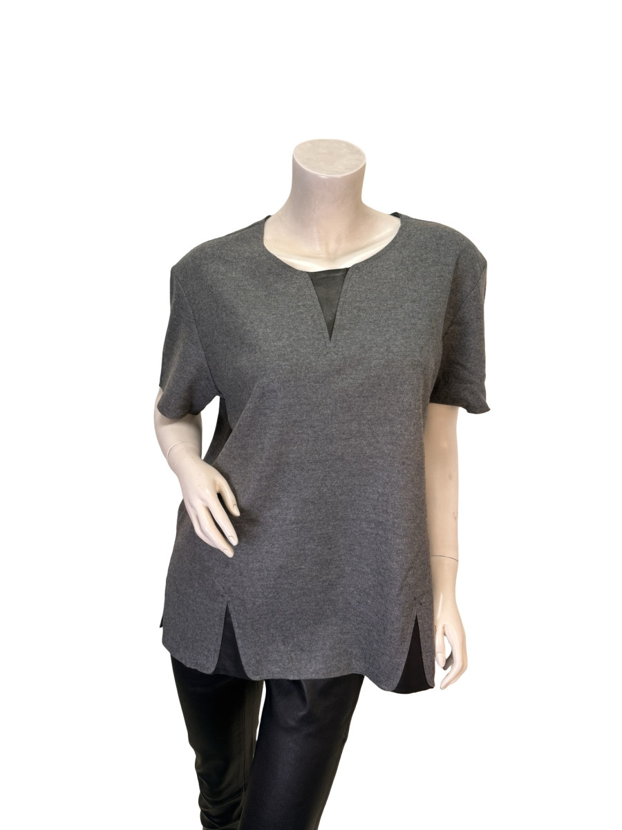 Fendi Grey Wool T-Shirt