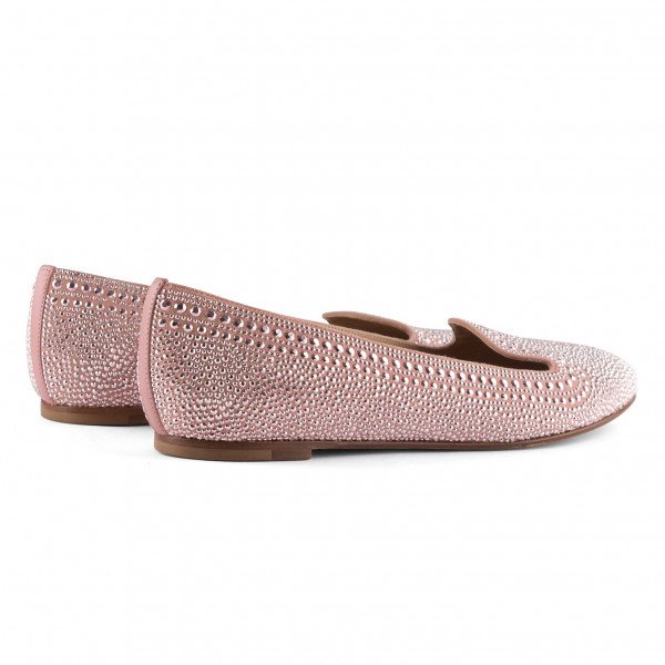 Valentino Embellished Suede Loafers