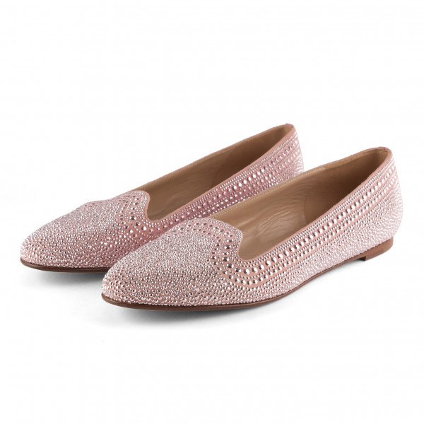 Valentino Embellished Suede Loafers