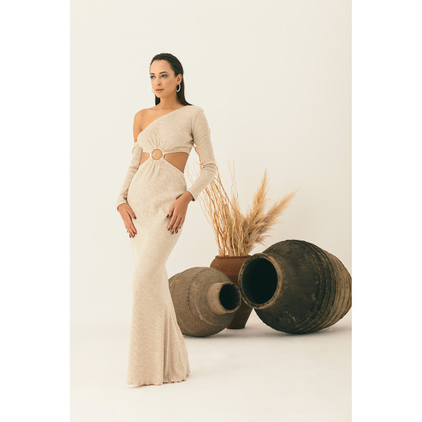 NALÈ Off-Shoulder Cutout Long Dress