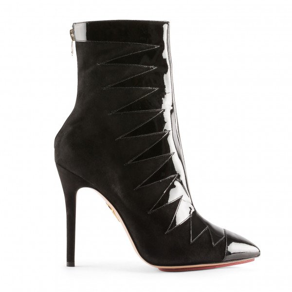 Charlotte Olympia Patent-Detail Ankle Boots