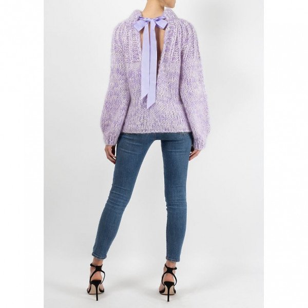 Ganni Knitted Open-Back Jumper (S)