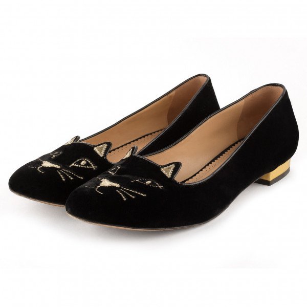 Charlotte Olympia Kitty Flat Shoes