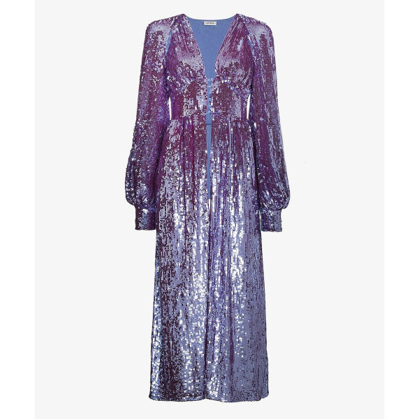 Rent Buy The Attico Sequin Robe Dress MY WARDROBE HQ