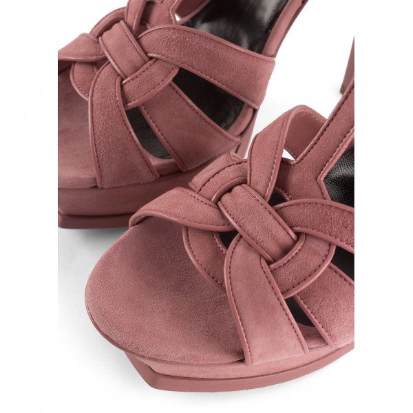 Saint Laurent Tribute Suede Sandals