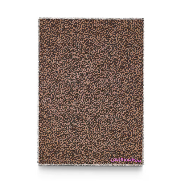 Louis Vuitton Leopard Print Scarf