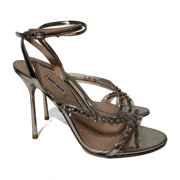 Miu Miu Crystal-Embellished Sandals