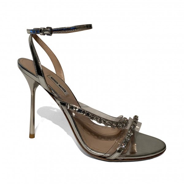 Miu Miu Crystal-Embellished Sandals