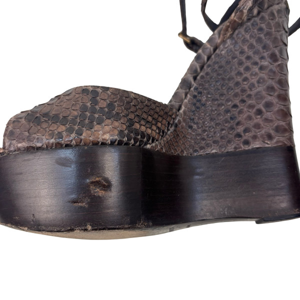 Burberry Python Wedges