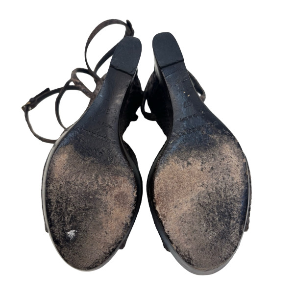 Burberry Python Wedges