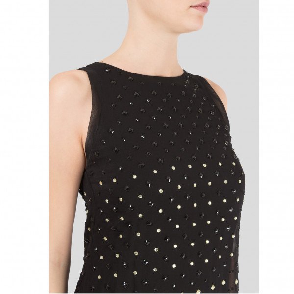 Diane von Furstenberg Embellished Silk Shift Dress