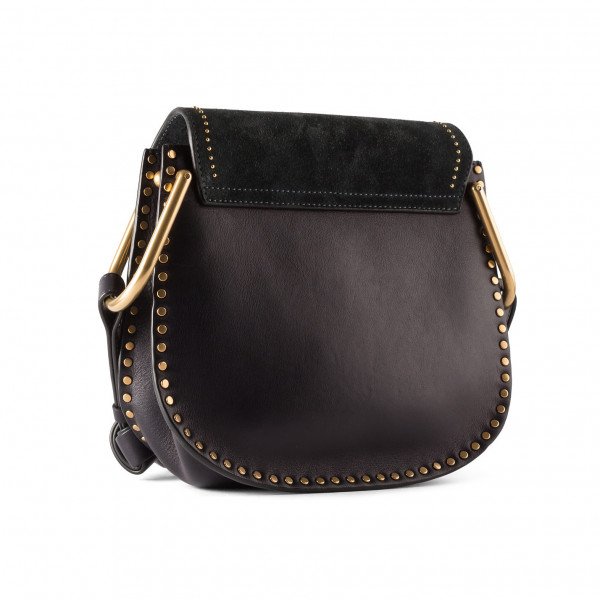 Chloé Suede Hudson Bag With Gold Studs
