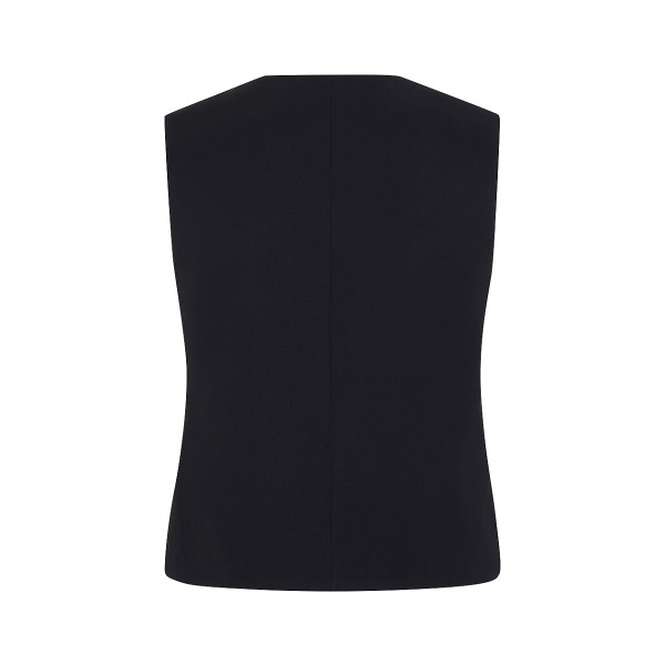 Serena Bute The Jet Pocket Waistcoat - Black Plant Based Fabric