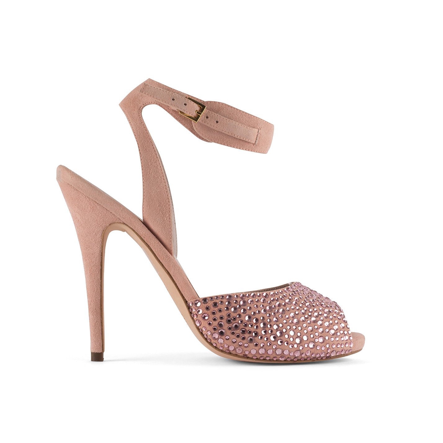 Elie Saab Embellished Suede Sandals