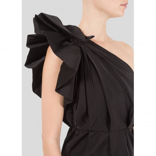 Stella McCartney One-Shoulder Satin Mini Dress