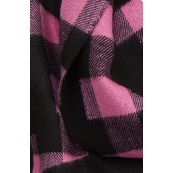 Balenciaga Logo Buffalo Check Wool Scarf