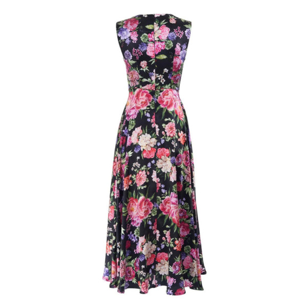 Sofia Tsereteli Floral Print Evening Dress