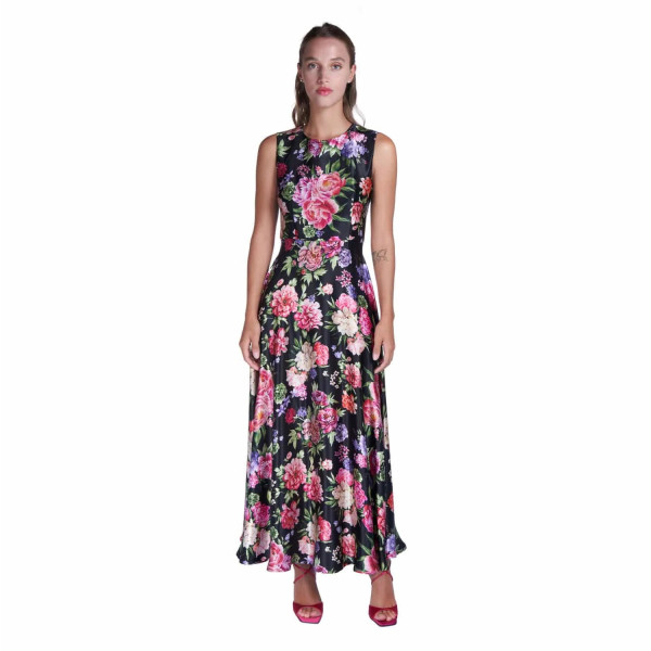 Sofia Tsereteli Floral Print Evening Dress