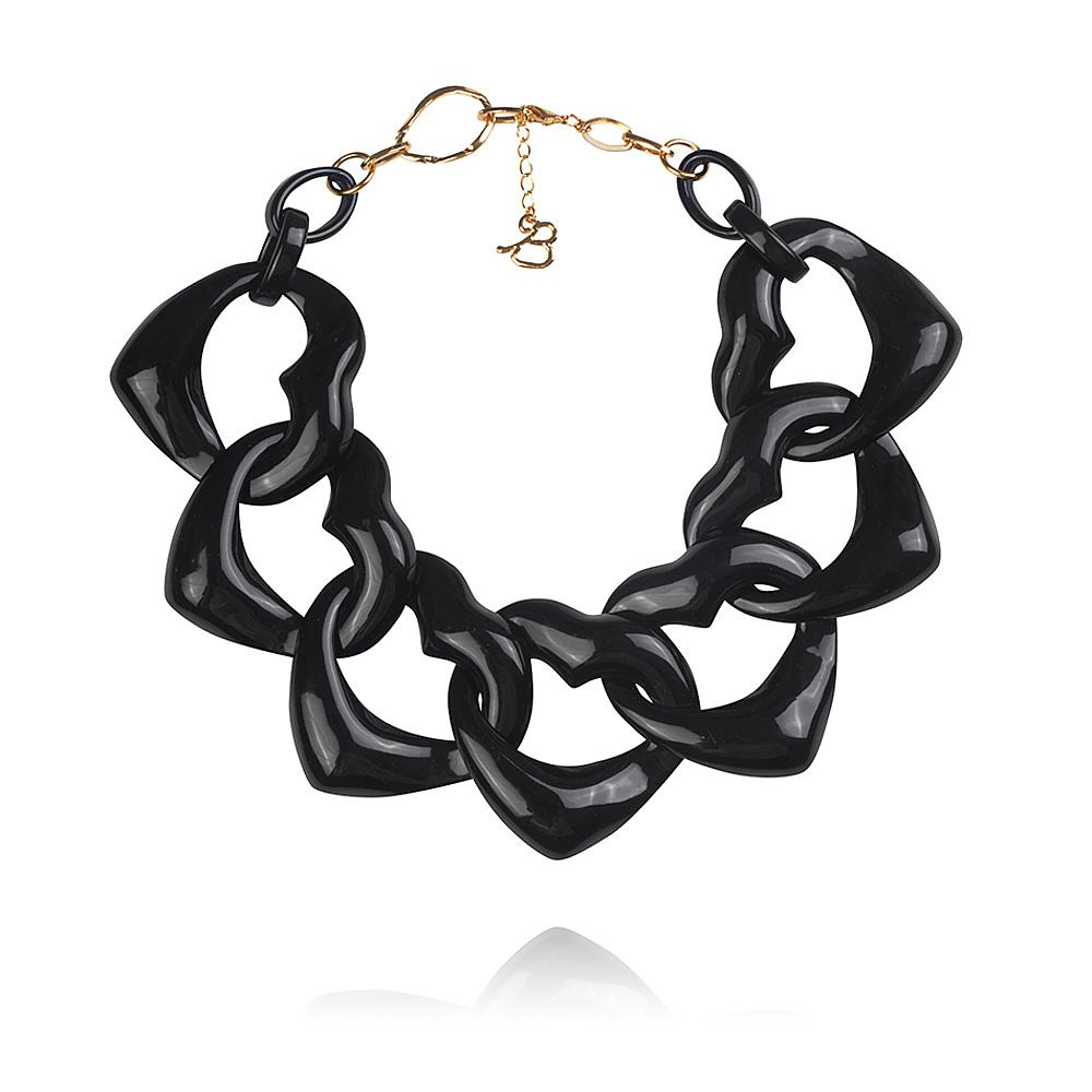 Diana Broussard Amore Necklace in Black