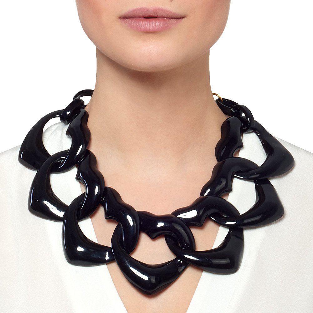 Diana Broussard Amore Necklace in Black