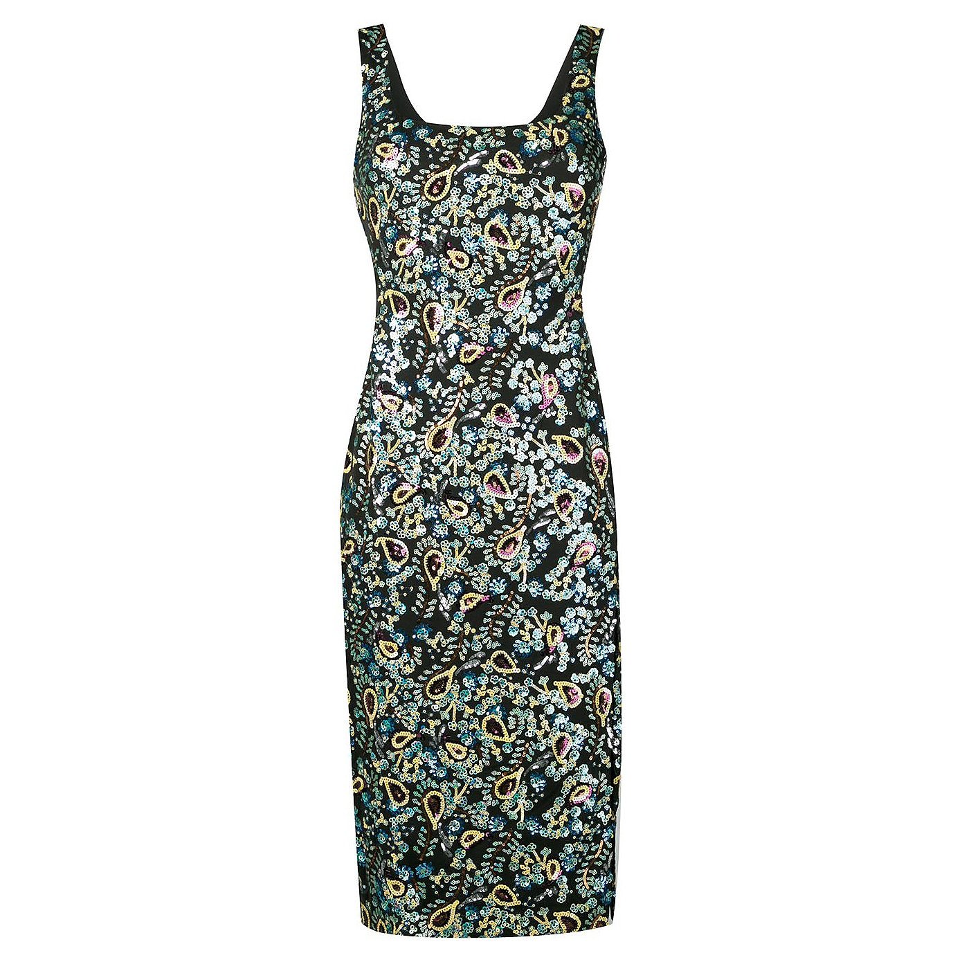 Alexa Chung Sequin Embroidered Dress