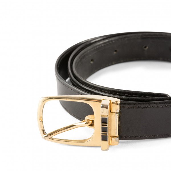 Vintage Gold-Tone Buckle Belt