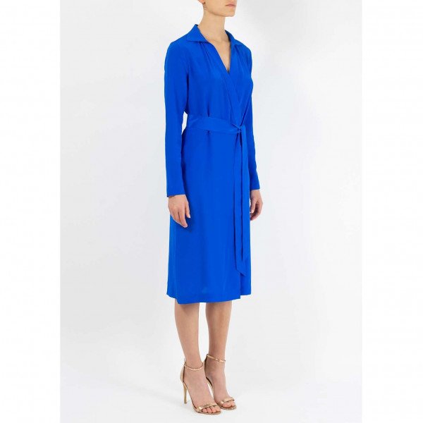 Dhela Silk Wrap Dress