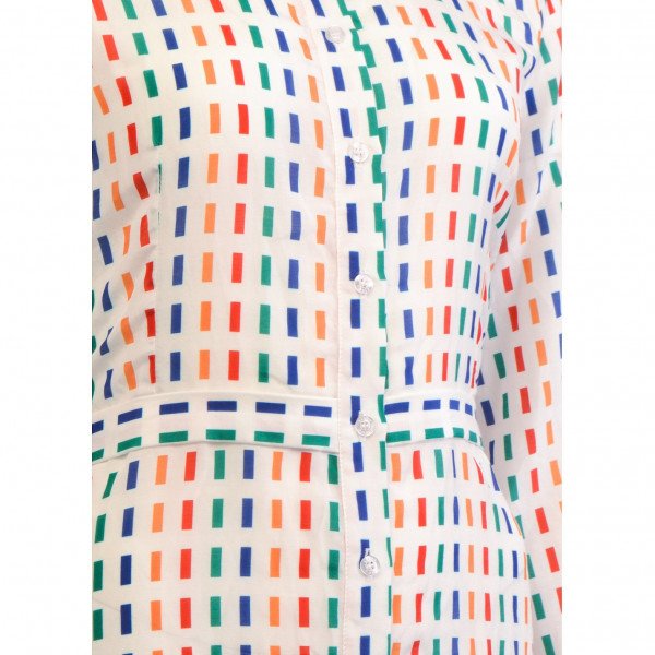 Lisou Sienna Rainbow Dash Print Midi Dress