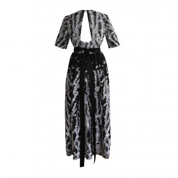 Amanda Wakeley Jaquard V-Neck Dress