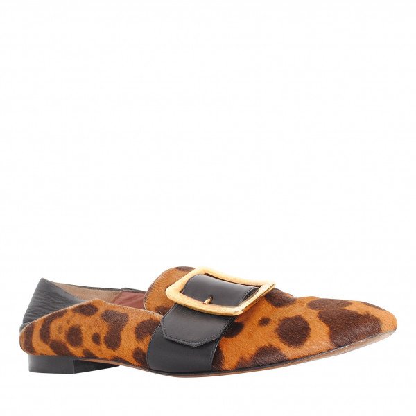 Bally Leopard Print Flats