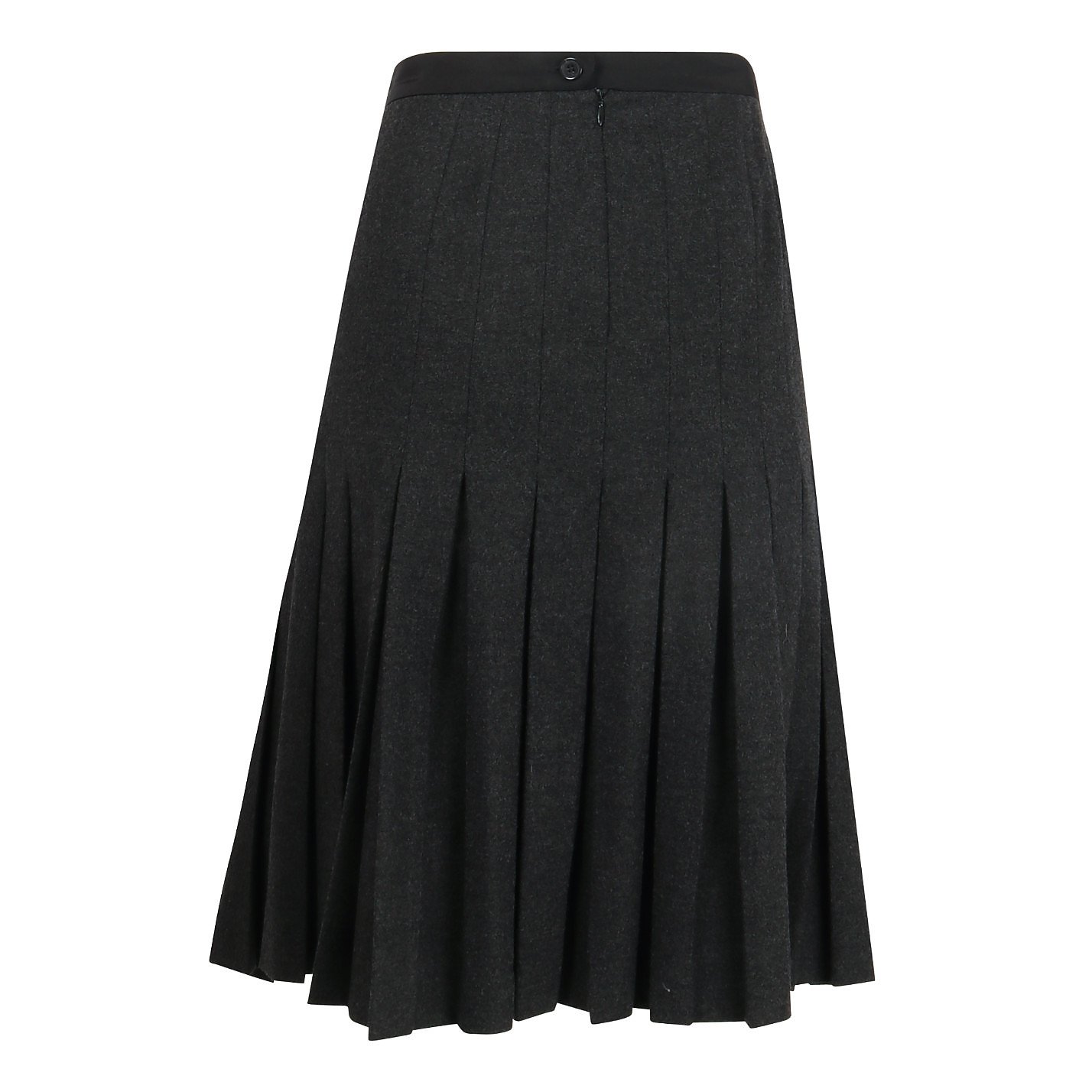 Bamford Pleated Wool Skirt