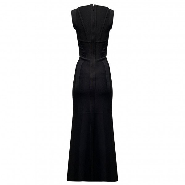 Herve Leger Contoured Long Dress