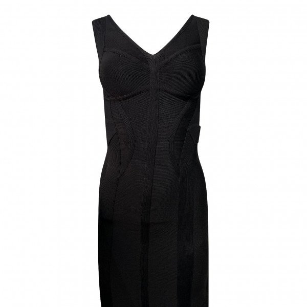 Herve Leger Contoured Long Dress