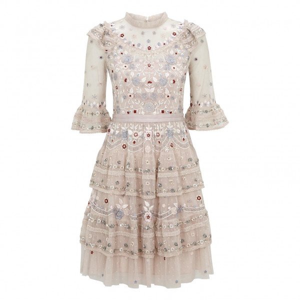 Needle & Thread Eden Beaded Lace Mini Dress