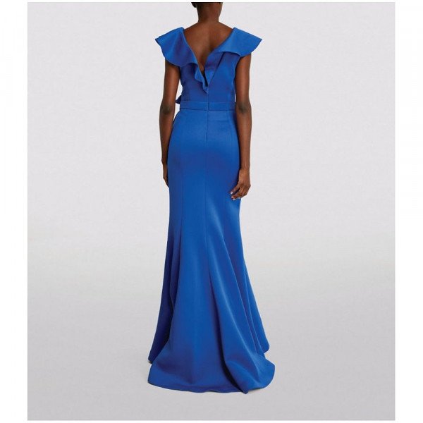 Jovani Ruffle-Detail Gown