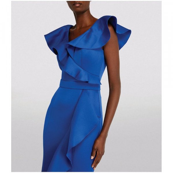 Jovani Ruffle-Detail Gown