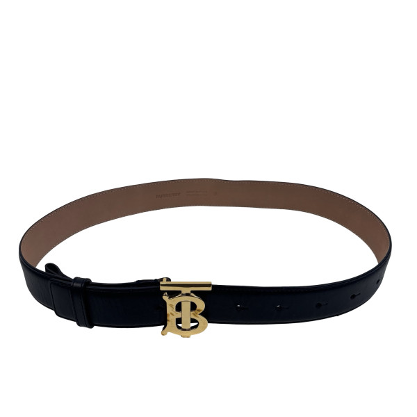 Burberry TB Monogram Leather Belt