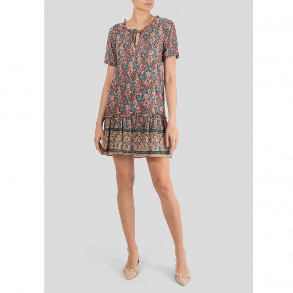 BA&SH Floral Print Cotton Dress