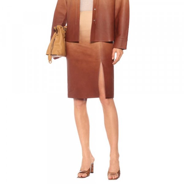 Dorothee Schumacher Dégradé Leather Skirt