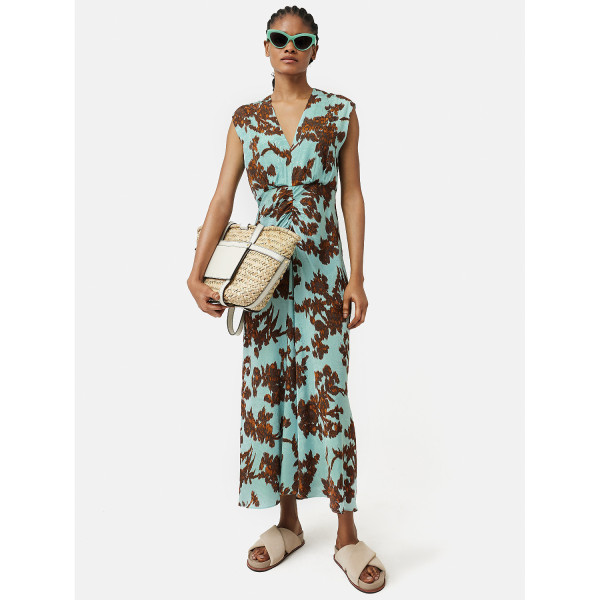 Jigsaw Ikat Posy Jacquard Dress