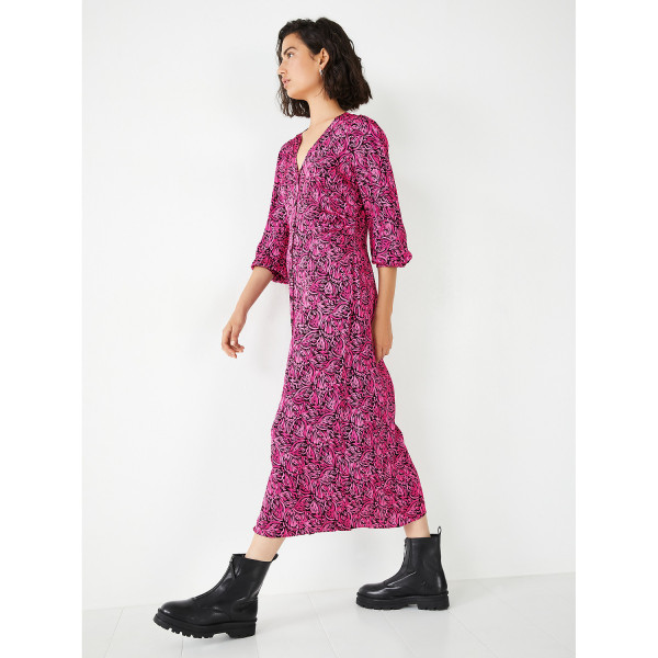 Hush Lucia Satin Midi Dress