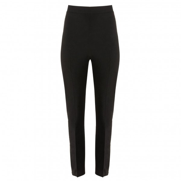 David Koma Crystal-Embellished Tapered Trousers