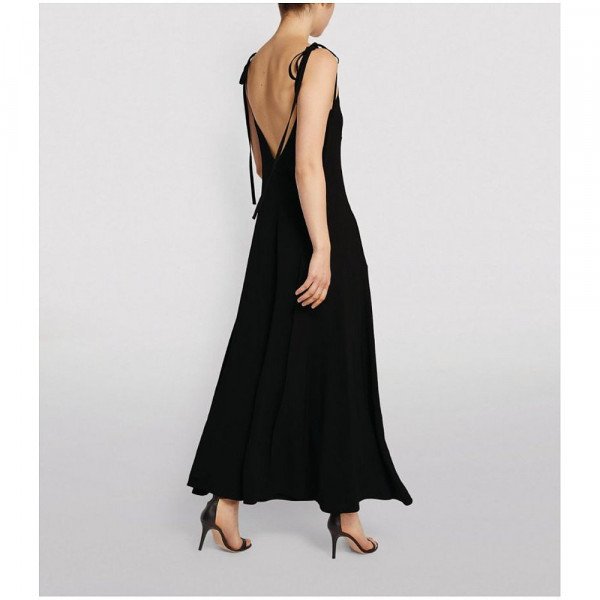 Victoria Beckham Tie-Shoulder Jumpsuit