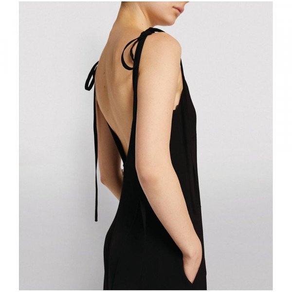 Victoria Beckham Tie-Shoulder Jumpsuit