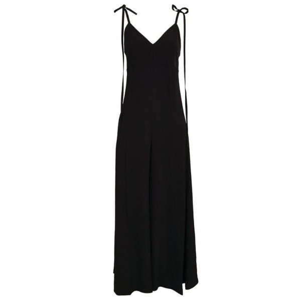 Victoria Beckham Tie-Shoulder Jumpsuit