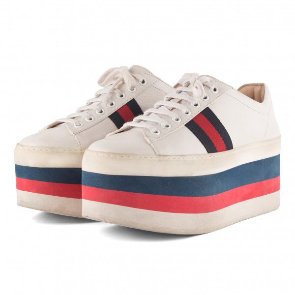 Gucci Leather Platform Sneakers