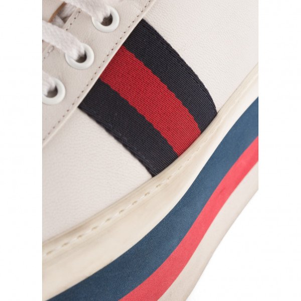 Gucci Leather Platform Sneakers